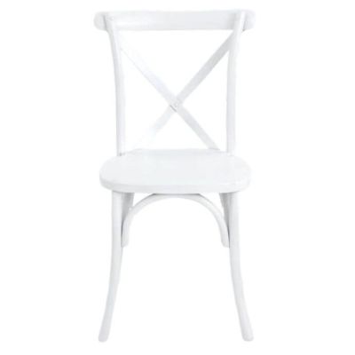 Image two of Crossback Chair, White